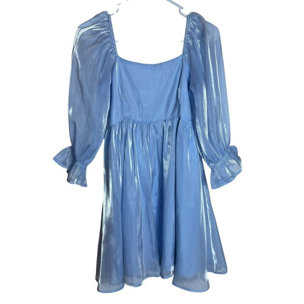 Entro Blue Babydoll Dress, Size Small